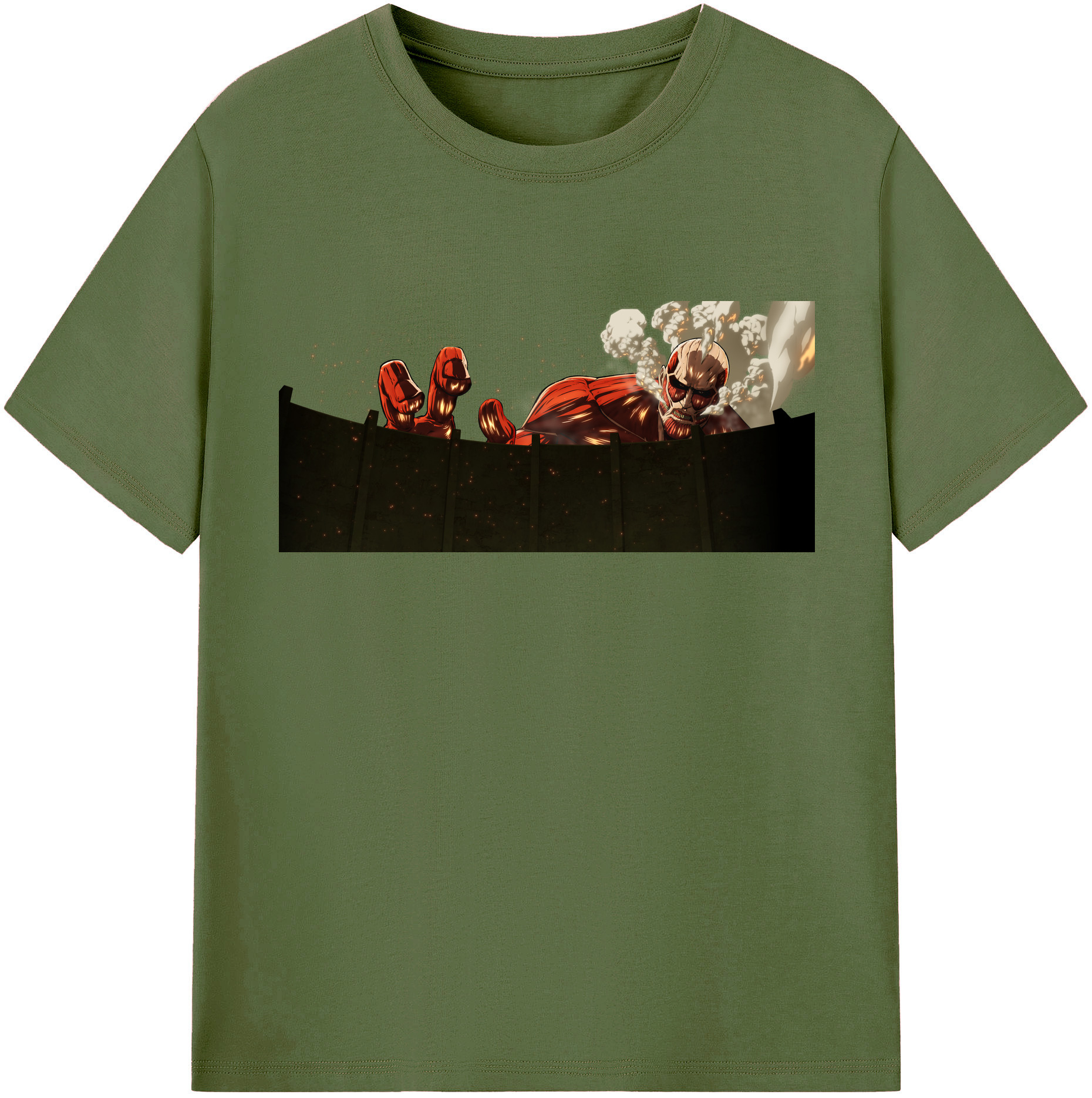 （画像用） 進撃の巨人 Attack on Titan 綿100％半袖Tシャツ（フロントプリント）